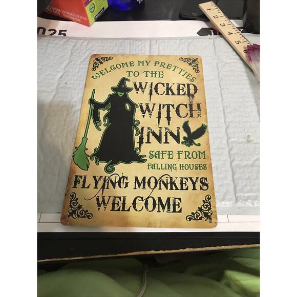 4yougifts | Accents | Welcome To Wicked Witch Inn Vintage Rustic ...